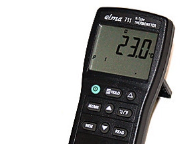 Termometer Digitalt - Elma 711 Termometer Typ K, Inkl. Trådføler