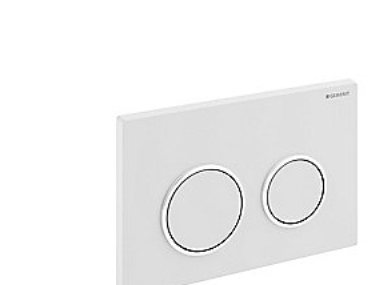 Geberit Kappa 21 Bedienfeld, Weiss - Kappa 21 Bedienfeld, Weiss-Chrom-Weiss