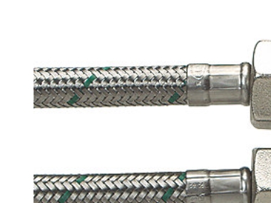 Rör ½ L x ½ L 1000mm DN8 - Softpex Kallvarmvattenbeständig fläta | VVS Artiklar - Badrum - Tillbehör för toalett | GameStuff