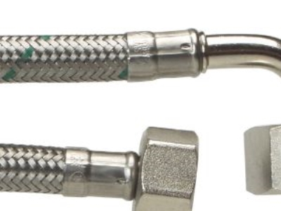 Tilsl.Sl 1/2Lx3/4 V 1500Mm Dn8 - Softpex Koldt-Varmt Vand-Rustfri Flet