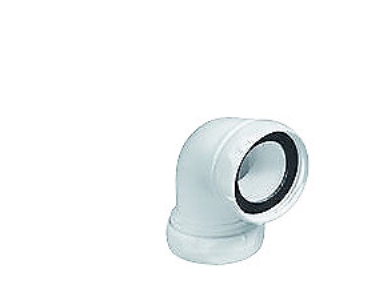 Winkelverbinder 32Mmx1.1/4 - Kunststoff Weiß 90 Gr.