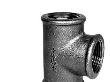 GF GEORG FISCHER 1/2 sort tee | VVS Artiklar - Rör & Kopplingar - Gänga rör och rördela | GameStuff