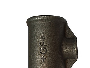 Georg Fischer tee 90° sort reduceret 1.1/2-1''