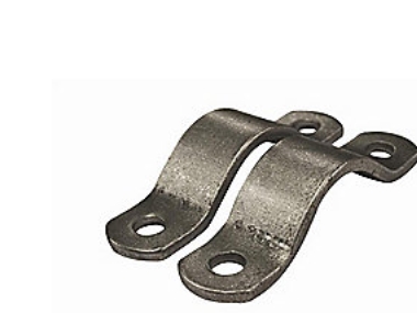 Sort halsjern DN 125/139,7 - 30 x 5 mm fladstål. 1 sæt= 2 halvdele