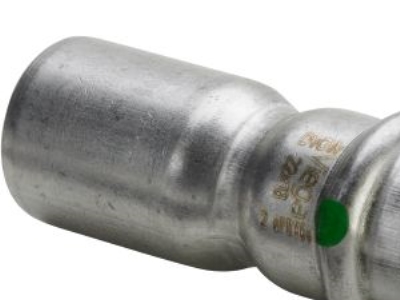 Viega Inox Reduktion 22X15 Mm Inox, Rostfreier Stahl, Nippel/Muffe, Sc-Contur