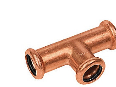 T-stycke 15 mm rakt - Cu press. M- och V-brickor | VVS Artiklar - Rör & Kopplingar - Kopparrör och rördelar | GameStuff