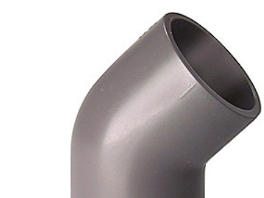 PVC vinkel 45° 50mm - 721.150.110 +gf+ | VVS Artiklar - Rör & Kopplingar - PVC rör och rördelar | GameStuff