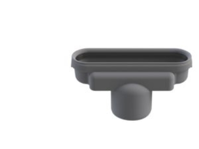 Unidrain-Gehäuseleitung Ø50mm - Vertikal. Ohne Wassersperre