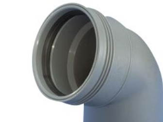 Wavin Pp Biegung 67 Grad Ø 110 Mm Grau