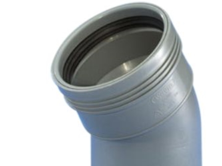 Wavin Pp Biegung 30 Grad Ø 75 Mm Grau