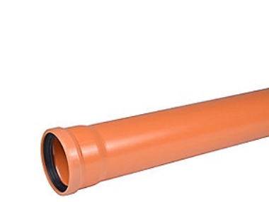 Pvc-Kloakrør 160X1000mm Sn8 - Enkeltlagsrør, En1401, Wavin