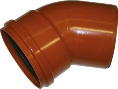 Pvc-Biegung 45°, 250Mm - Glatter Abwasserkanal, Uponor