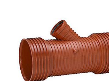 Uponor Double/Rib2 200 X 160 Mm 45 Gr. Pp-Grenrør, U/Gummiringe