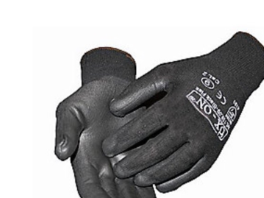 OX-ON handske Black Flex - Finger Coated, str. 9 | Verktyg & Verkstad - För verkstaden - Arbetshandskar | GameStuff