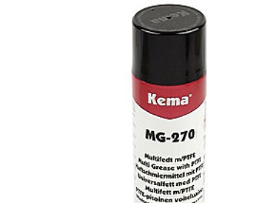 Kema Multifet Mg-270 500Ml Spray Mit Ptfe-Kügelchen, Hochdruckbeständiges Schmiermittel Mit Sehr Geringer Toxizität