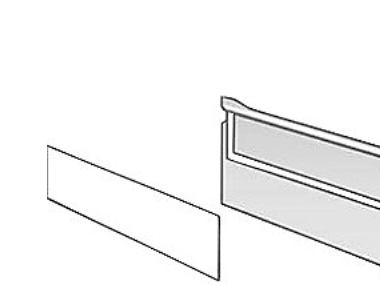 Mellemvæg Til 9103/9113/9123/9133 230X100 Transparent