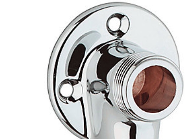 Grohestück Vl 3/4X1/2 N-N - Gabel. Mit Wandflansch 12015000