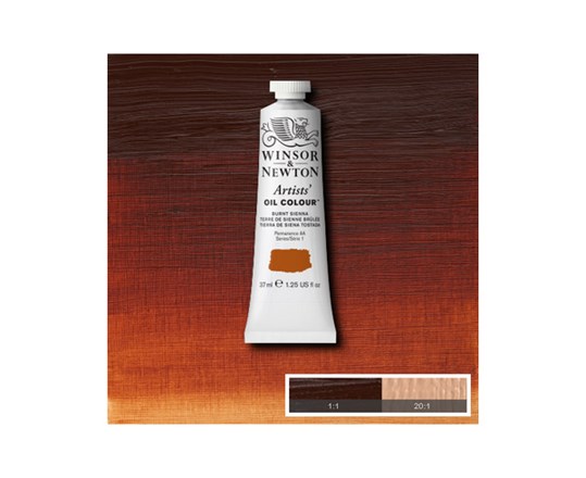 Artists Oil Colour 37Ml Burnt Sienna 074
