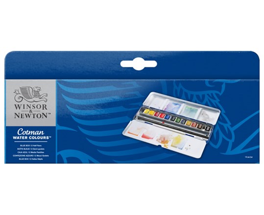Cotman Watercolor 12X½-Pan Metal Box