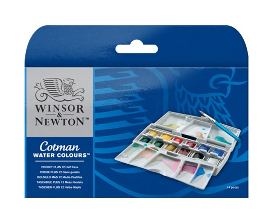 Cotman Watercolour Pocket Box Plus