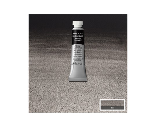 Watercolour Proff. 5Ml Mars Black 386
