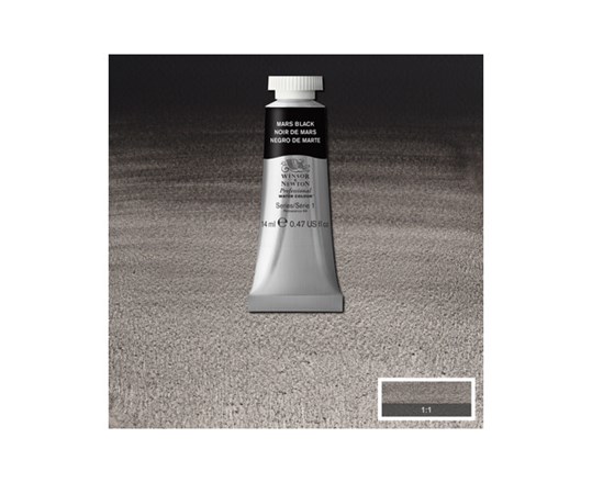 Watercolour Proff. 14 Ml Mars Black 386