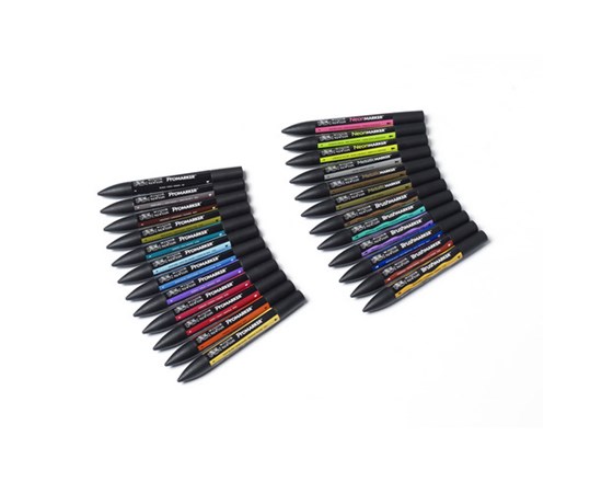 Gemischtes Marker-Set 24-Tlg. + Geldbörse