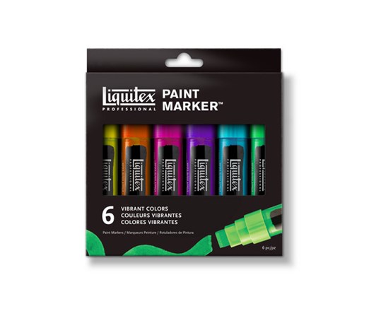 Paint Marker Wide Vibrant 6Pcs