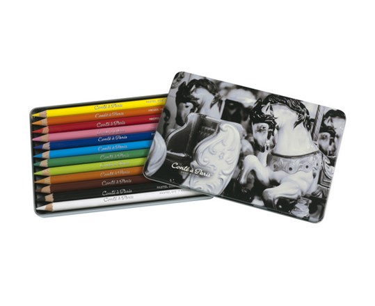 Pastel Pencils Set 12Pcs Ass In Metal Box