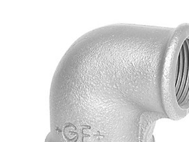 Alternativ bild 0 för Vinkel 90° galvaniseret muffe/muffe 1/2 x 3/8