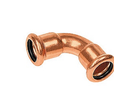 böjning 28 mm 90° M-M - hylsor och hylsor Cu press. M- och V-brickor | VVS Artiklar - Rör & Kopplingar - Kopparrör och rördelar | GameStuff