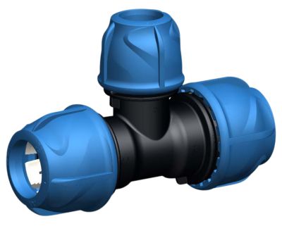 T-stycke 63 x 50 x 63mm - iJOINT PN16. PP-NBR | Beslag | GameStuff