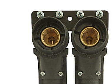 1/2x15mm koblingsdåse - dobbelt koblingsdåse til radiatorer. Med beslag cc 50 mm | VVS Artiklar - Rör & Kopplingar - Pex rör och rördelar | GameStuff