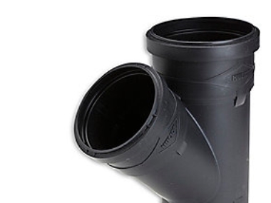 Quiet lyddæmpende afløbs grenrør, 75/75 mm, 45° - Golan Pipe Systems