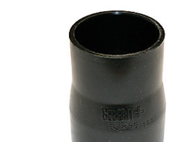 56 X 50 Mm Reduktion Centrisk Sort Peh Geberit