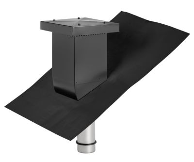 Jual drop bagagelucka svart Ø110 - 200x200 m/svart blixtlås. 15-45 gr. | Ventilation & Klimat - Ventilation - Tak ventilation | GameStuff