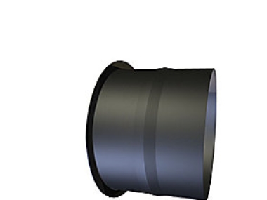 Mb Sorte Røgr. 130Mm Murbøs. - Murbøsning. Lige 100Mm