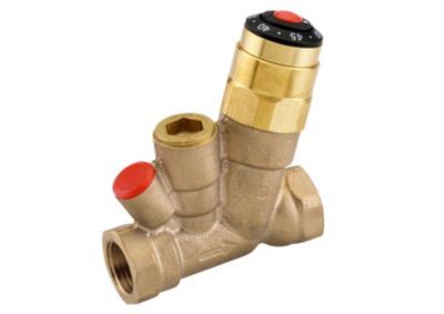 Danfoss Termostatisk Cirkulationsventil Rødgods Dn15, Kv 1,5. Stilbar Fra 35 Til 60 Grader C.
