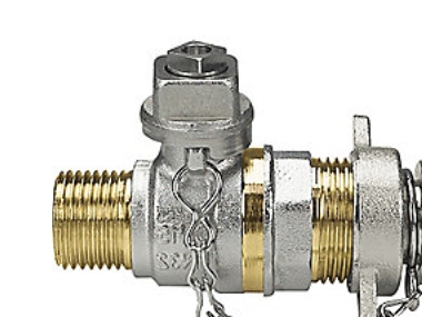 Tappy bundstophane 1/2 - nippel-nippel m.slutmuffe.kæde | VVS Artiklar - Ventiler - Stoppventil | GameStuff