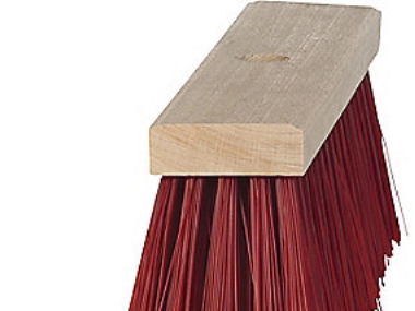 Gadekost 74X347mm 17Rk - Rødbrun Pvc 2517H Med Hul Til Skaft