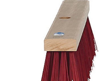 Gadekost 64X550mm 20Rk - 2520H Rødbrun Pvc Børster Med Hul