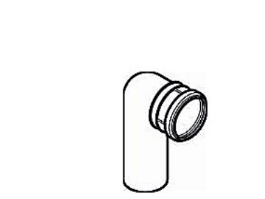 Geberit Wc-Bogen 90° - T/Duofix T/Freistehende Wand 366.061.16.1