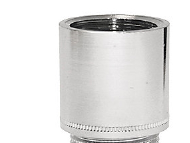 Rotguss-Gewindefittings Hahnverlängerung 3/8"X30 Mm, Muffe/Nippel Verchromt