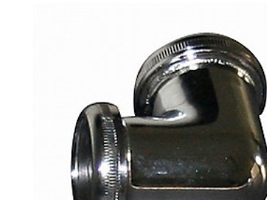 Primeo afløbsvinkel 32 x 32 mm med omløber og pakning, forkromet