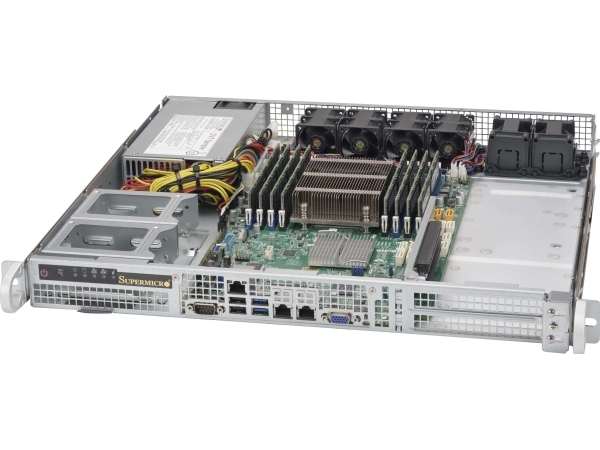 Supermicro Cse-515-350, Stativ, Server, Sølv, 1U, Ventilatorfejl, Hdd, Lan, Strøm, System, Platinum Level Certified Usa - Ul Listed, Fcc Canada - Cul
