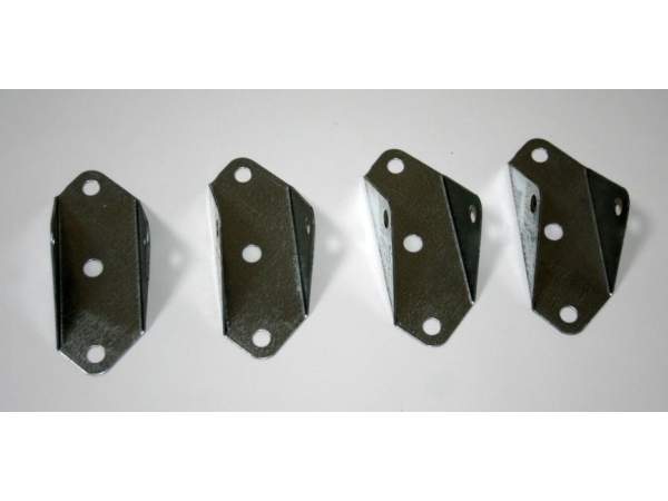 Hörby Bruk Fodplader (4 stk.) herunder endedæksler