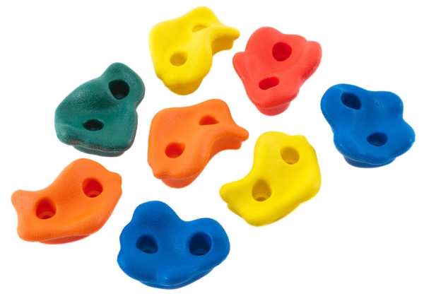 Hörby Bruk Klätterstenar för att bygga en klättervägg (8 st.) | Utomhusleksaker - Spela i trädgården - Gungor | GameStuff