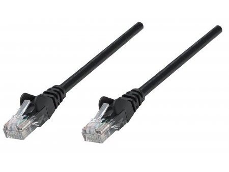 Intellinet 739917, 0,25 M, Cat6, U/Utp (Utp), Rj-45, Rj-45, Sort