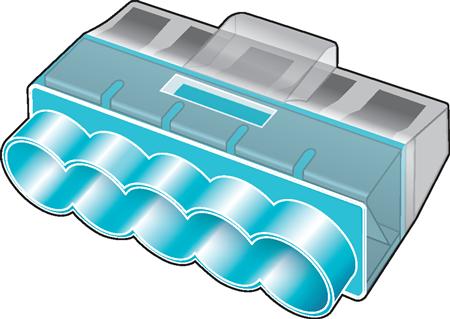 Helacon Plus Mini indstiks samlemuffe 5-leder til enkel eller flerkoret ledning 1,5-2,5 mm², blå, 75 stk - (75 stk.) | EL Artiklar - Andra EL - Samlare dosor och församlingar | GameStuff