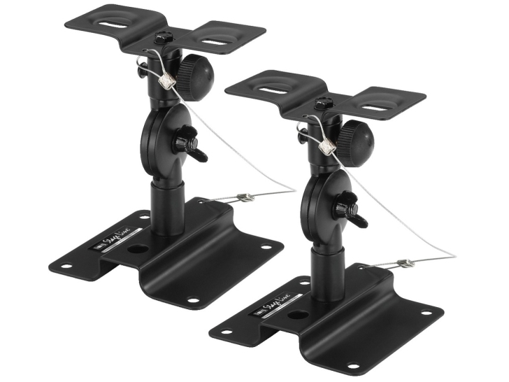 Monacor Lst-6 - Montage Mural Pa-Højttaler-Holder Vippebar 2-In-1-Montage 1 Paar